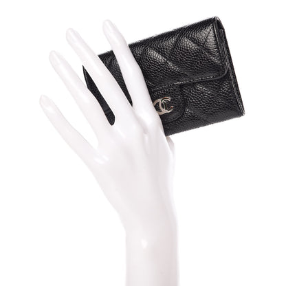 Chanel Caviar Quilted Flap Card Holder Black 2 of 11
