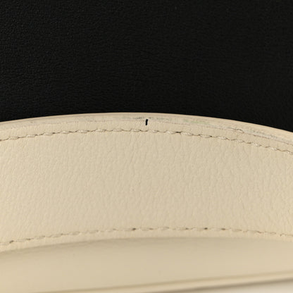 Christian Dior Smooth Calfskin Bi-Color Medium Be Dior Flap White Black 11 of 12