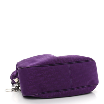 Christian Dior Nylon Monogram Lovely Hobo Purple 4 of 10
