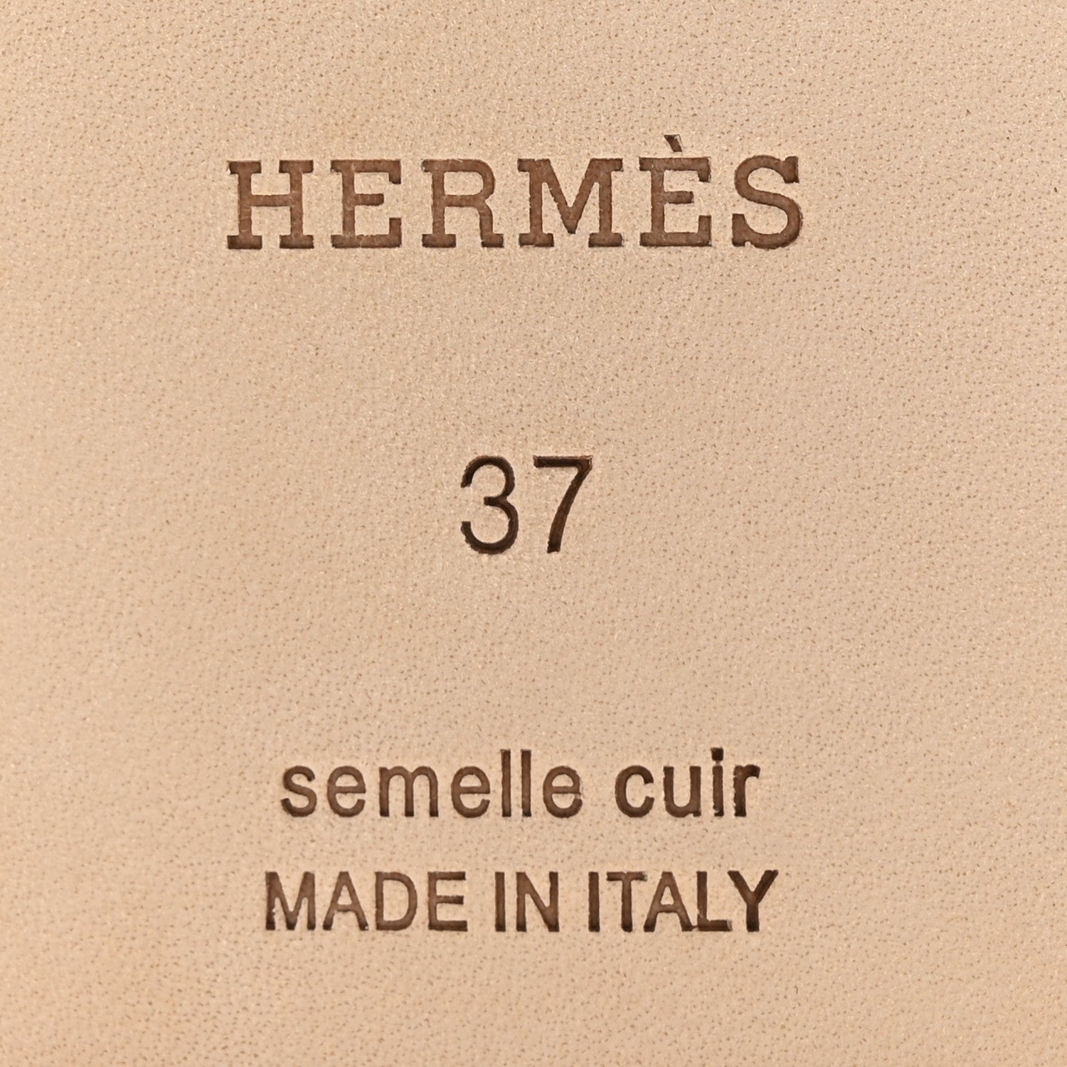Hermes Box Calfskin Oran Sandals 37 White 6 of 8