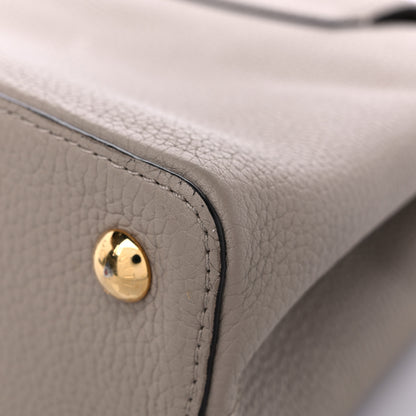 Louis Vuitton Taurillon Capucines PM Galet 10 of 17