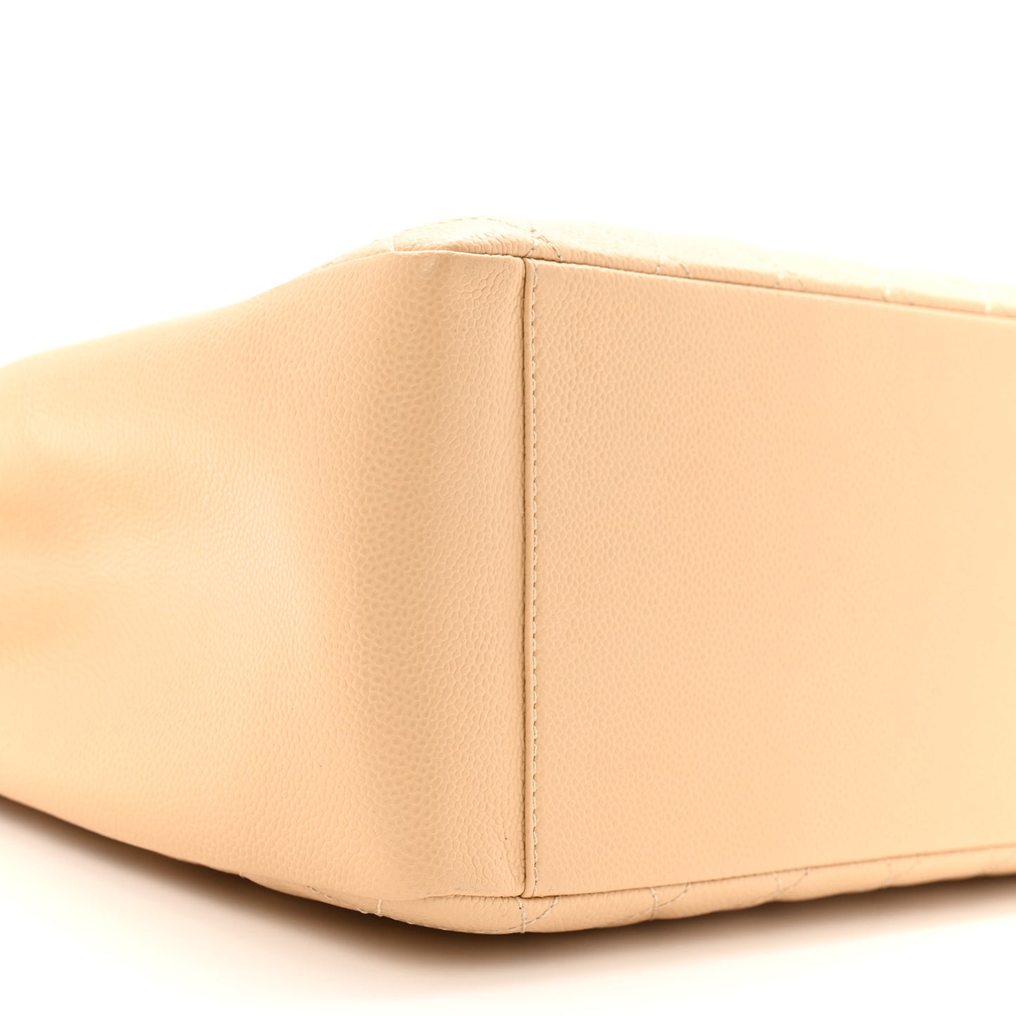 Caviar Quilted Grand Shopping Tote GST Beige