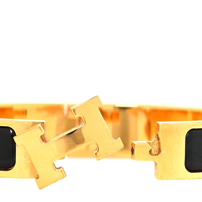 Hermes Enamel Narrow Clic Clac H Bracelet PM Black 4 of 6