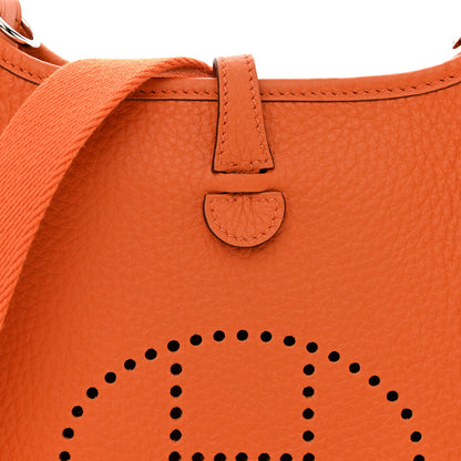 Hermes Taurillon Clemence Evelyne TPM Orange 8 of 11