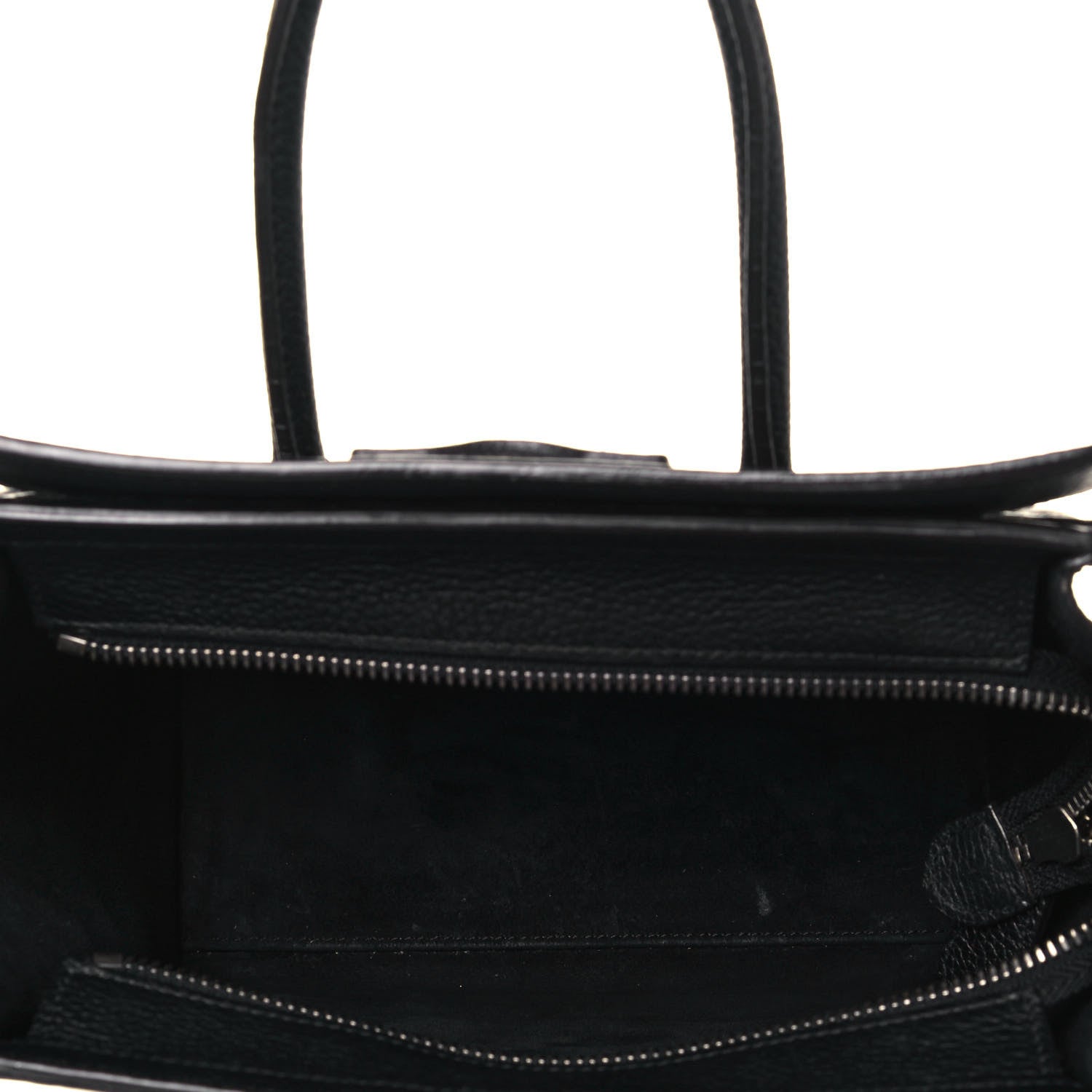 Celine Drummed Calfskin Nano Luggage Black 10 of 16