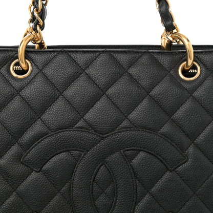 Chanel Caviar Quilted Grand Shopping Tote GST Black 8 of 12