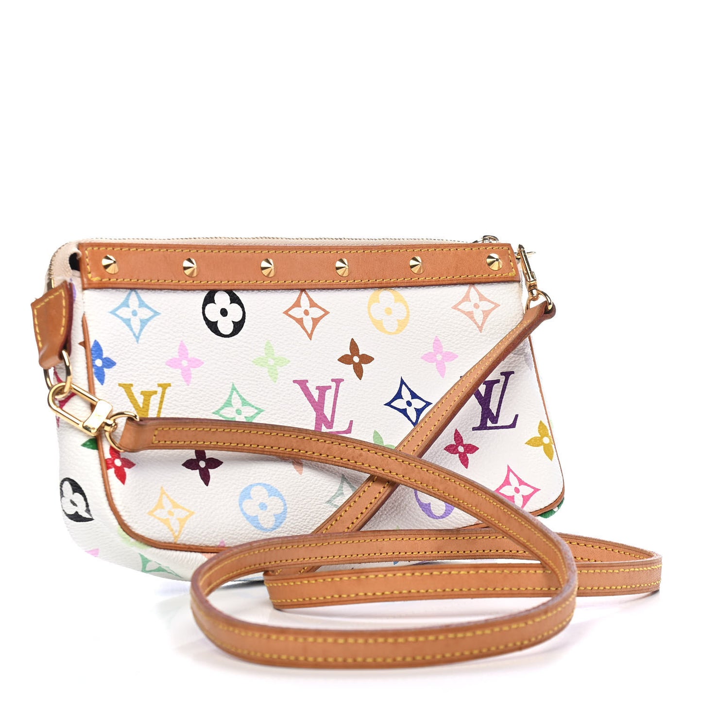 Monogram Multicolor Pochette Accessories White