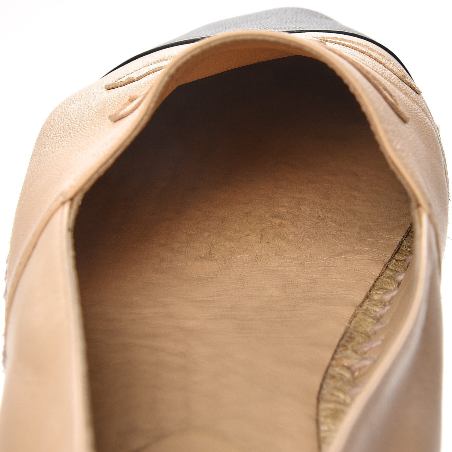 Chanel Lambskin Canvas Cap Toe CC Espadrilles 41 Beige Black 10 of 12
