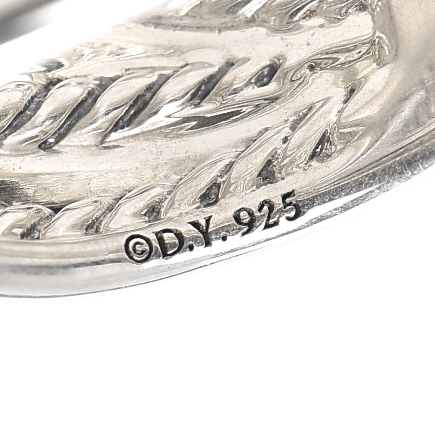 Sterling Silver 18mm Wide Crossover Cable Ring 60 9