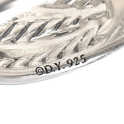David Yurman Sterling Silver 18mm Wide Crossover Cable Ring 60 9 4 of 4