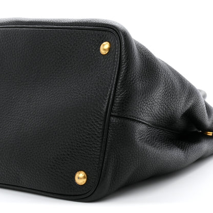 Prada Vitello Daino Tote Black 11 of 11
