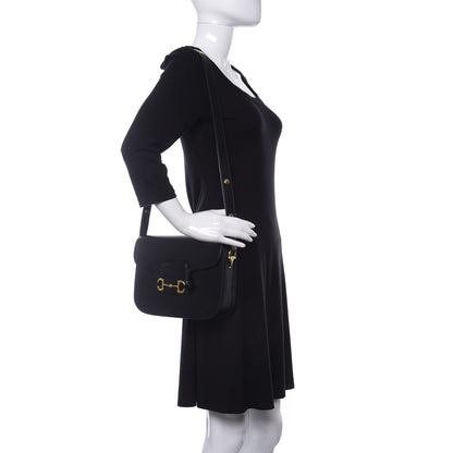Gucci Azalea Calfskin Horsebit 1955 Shoulder Bag Black 2 of 9