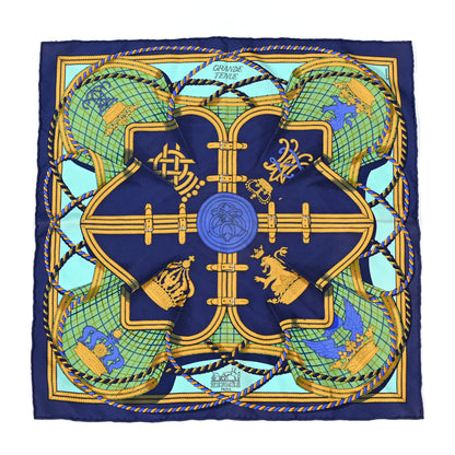 Hermes Silk Grande Tenue Pocket Square 1 of 6