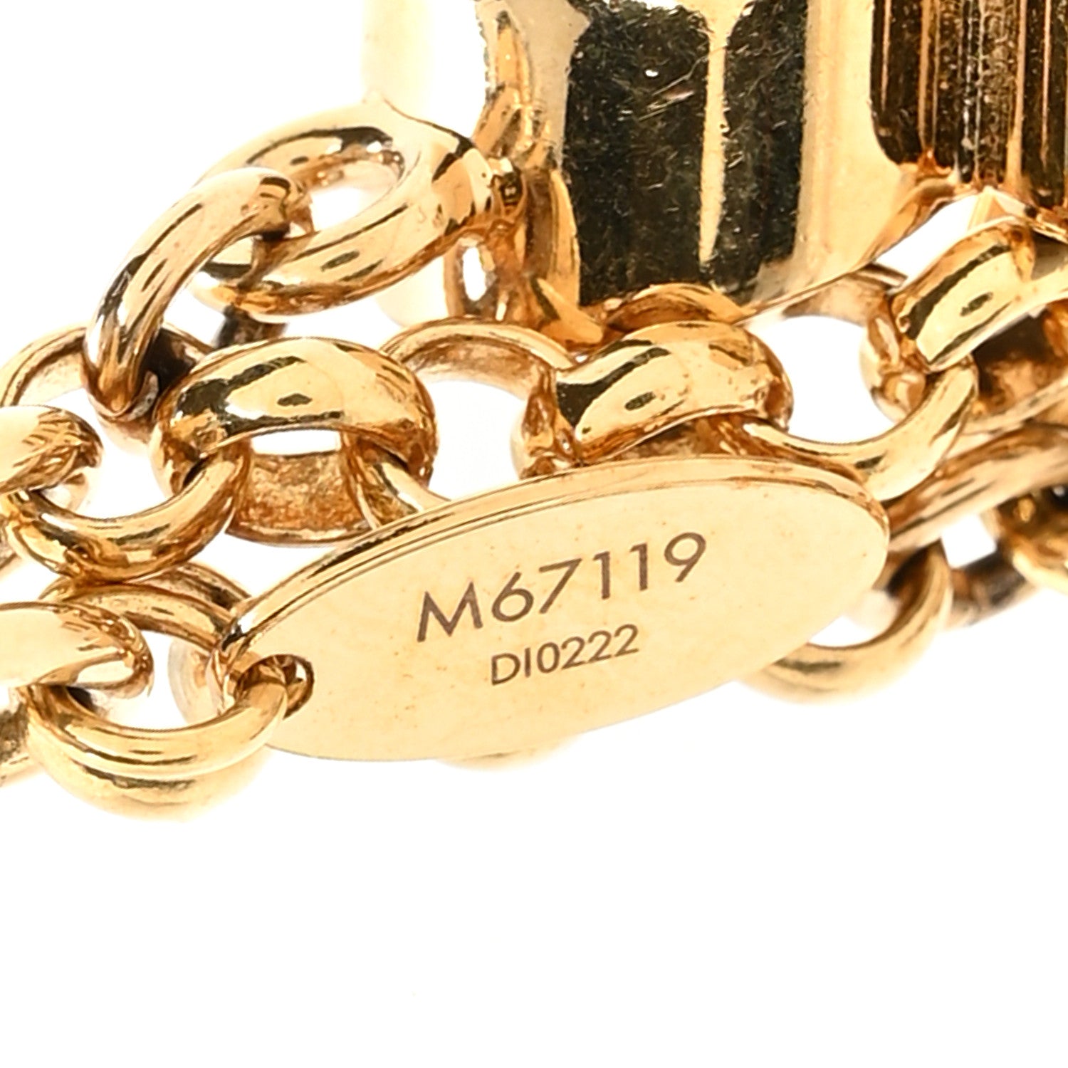 Louis Vuitton Metal Enamel Fleur De Monogram Bag Charm Dore 3 of 4