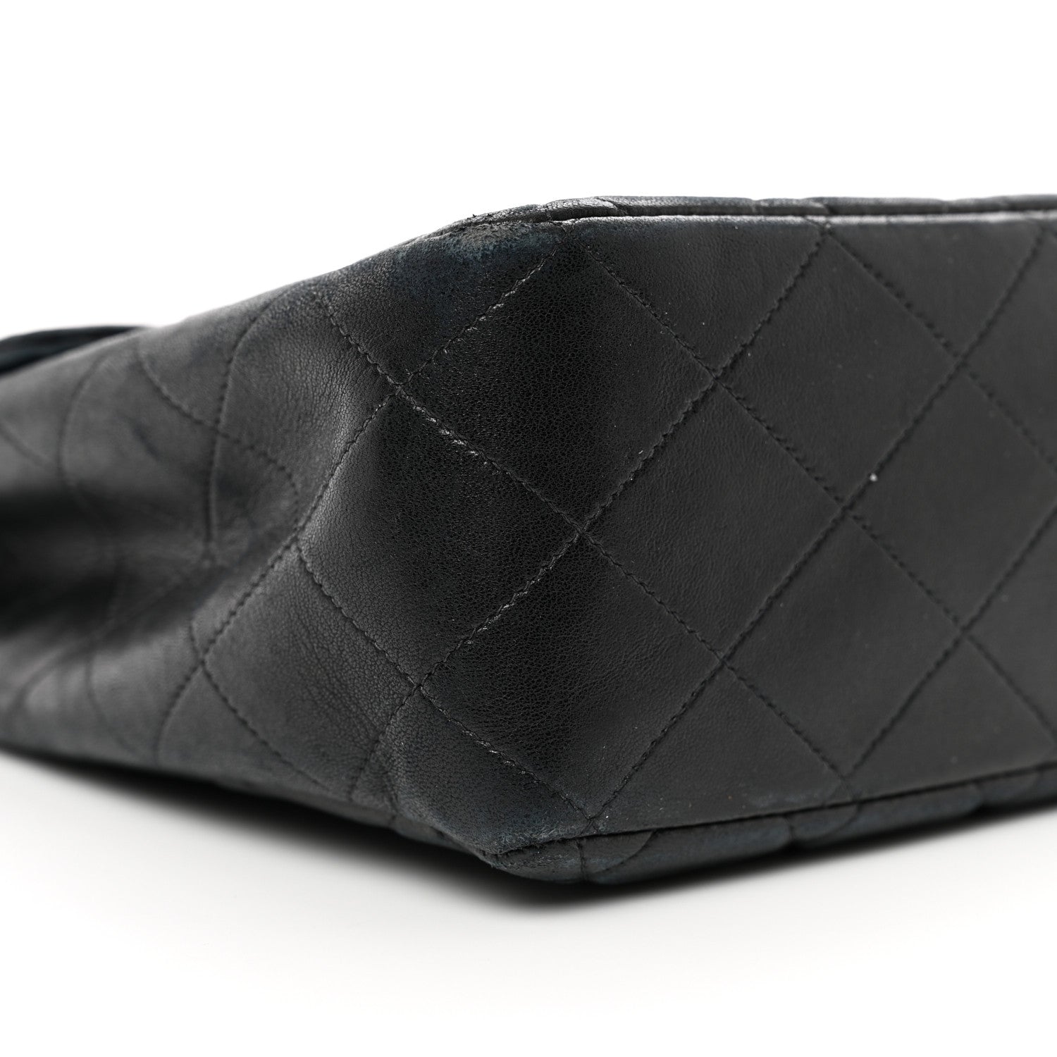 Chanel Lambskin Quilted XL Jumbo Single Flap Black 8 of 14