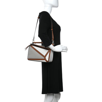 Loewe Calfskin Small Graphic Puzzle Bag Ghost Soft White 3 of 8