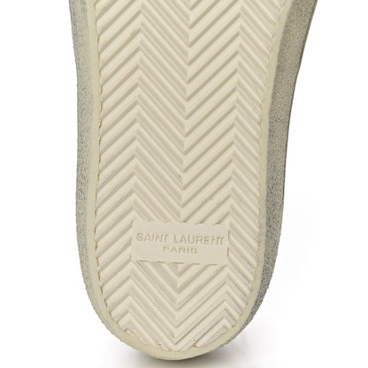 Saint Laurent Calfskin Distressed Court Classic Surf Low Top Sneakers 39 White 7 of 11