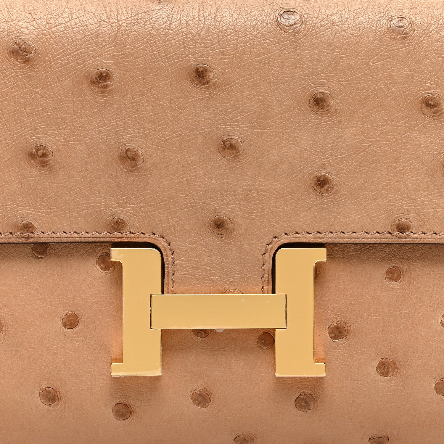 Hermes Ostrich Constance Long Wallet To Go Chai 8 of 11
