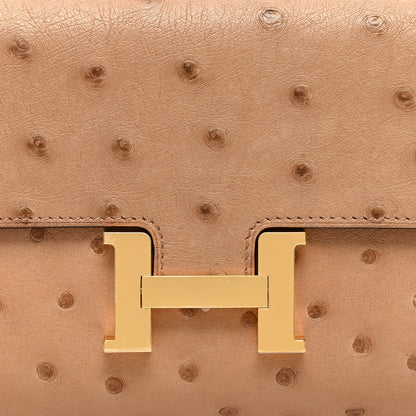 Hermes Ostrich Constance Long Wallet To Go Chai 8 of 11