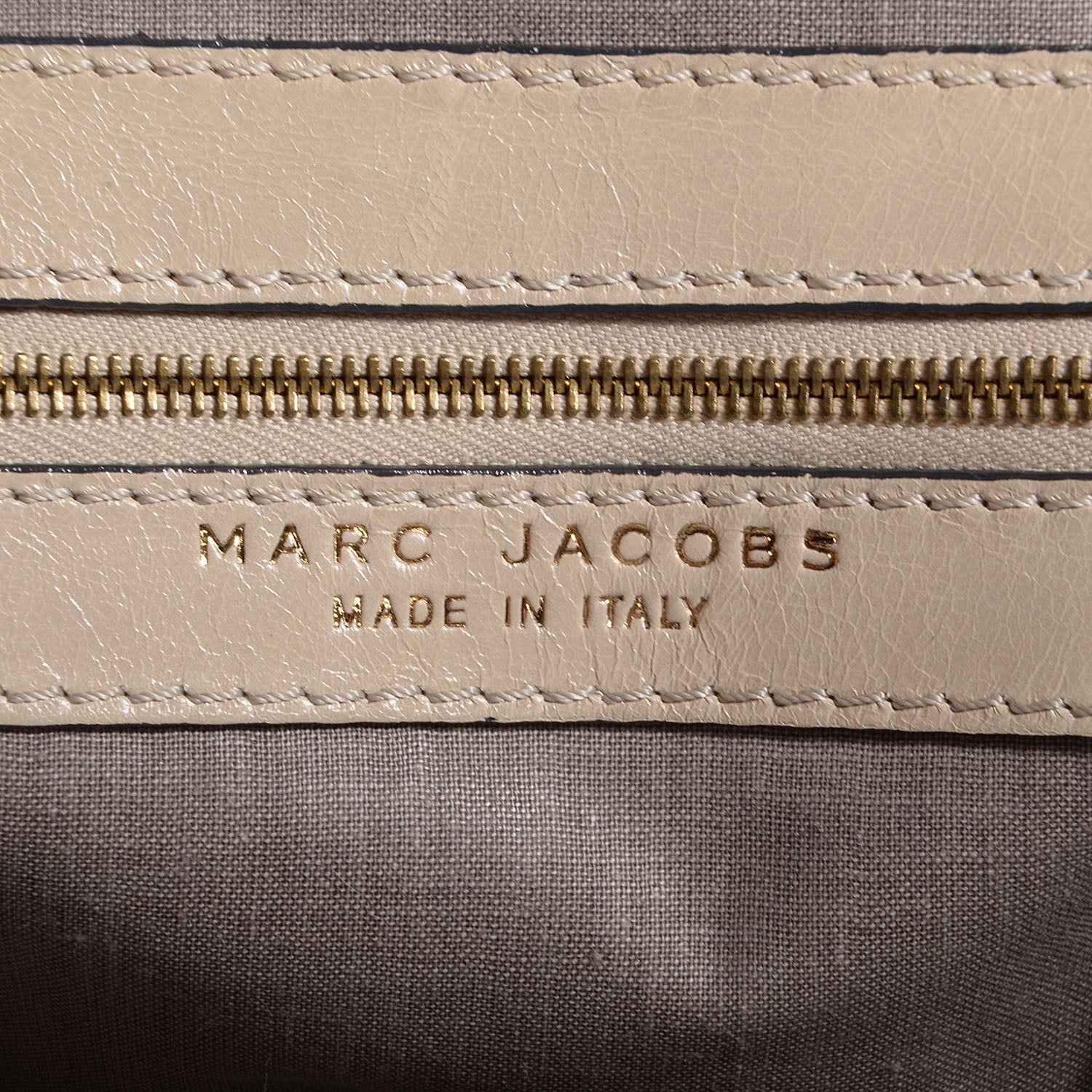 Marc Jacobs Calfskin Patchwork Little Stam Beige 6 of 9