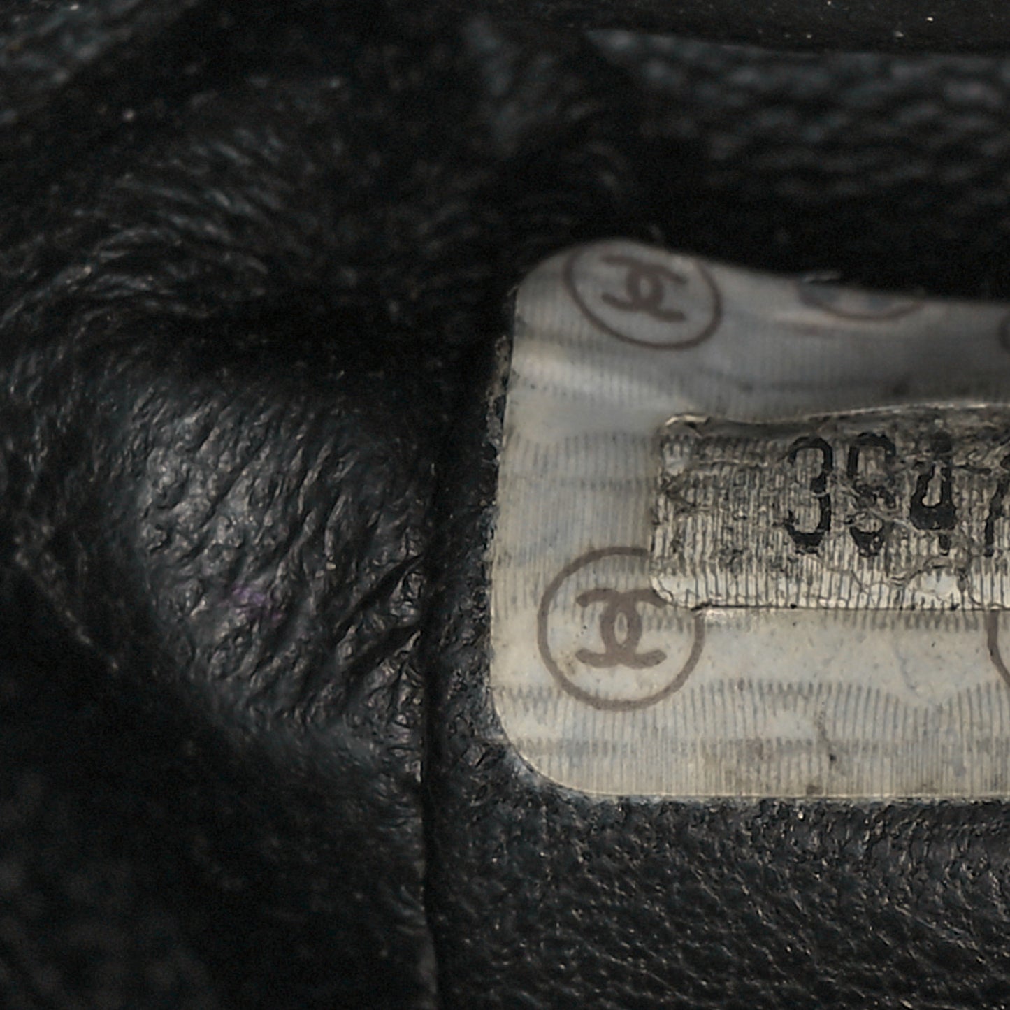 Caviar Quilted Flap Shoulder Bag Black