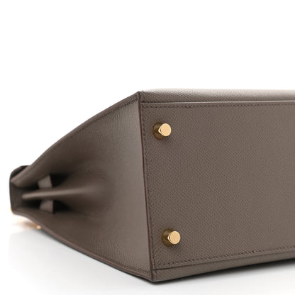 Hermes Epsom Kelly Sellier 28 Etain 9 of 11