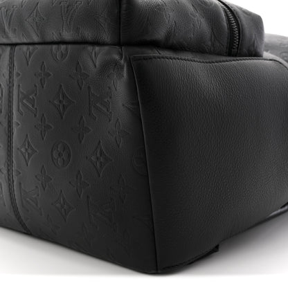Louis Vuitton Calfskin Monogram Shadow Discovery Backpack  Black 9 of 10