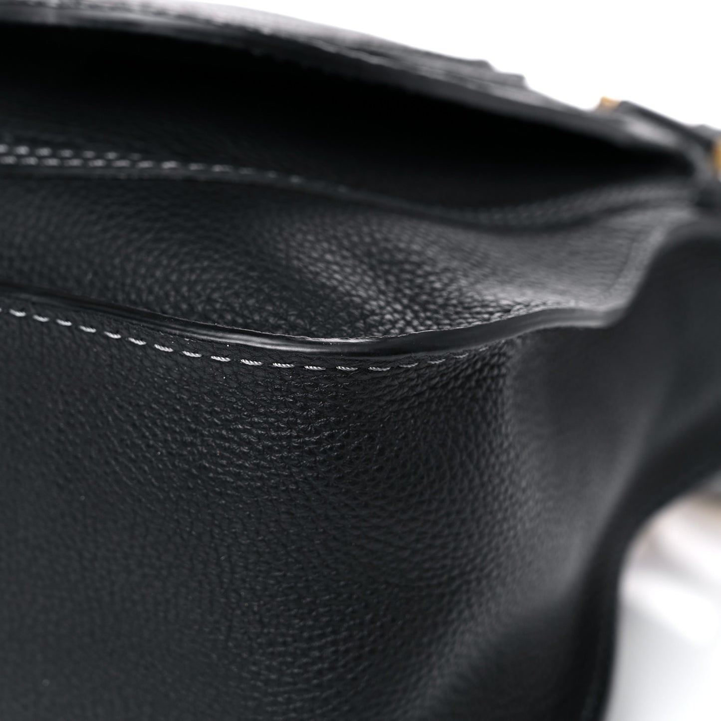 Calfskin Medium Marcie Satchel Black