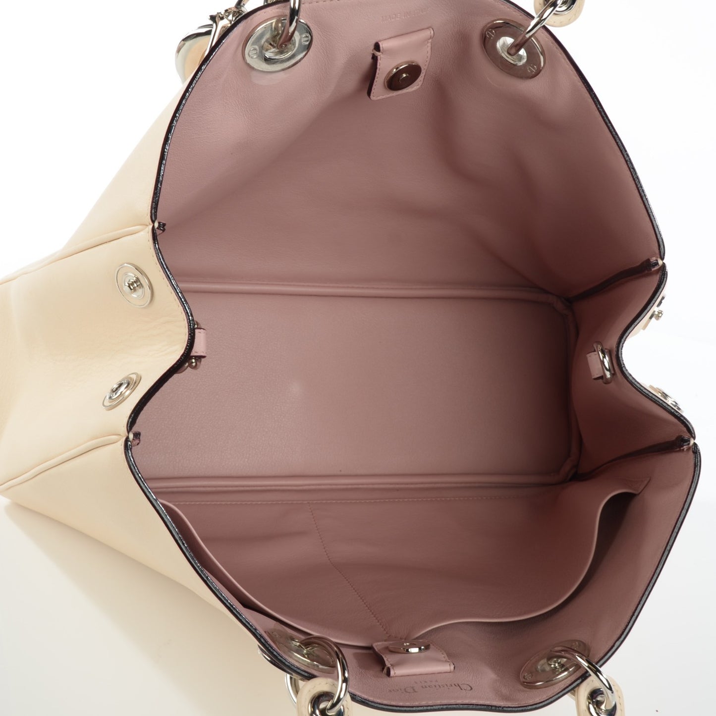 Smooth Calfskin Large Diorissimo Tote Beige