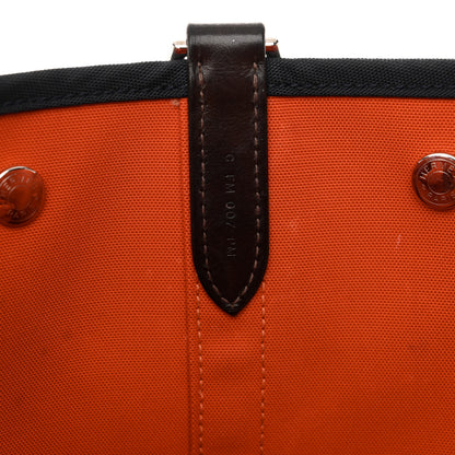 Hermes Toile Sac De Pansage Groom Bleu Navy Feu 8 of 18
