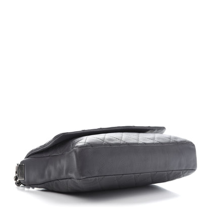 Chanel Calfskin Quilted Couture Messenger Grey 3 of 12