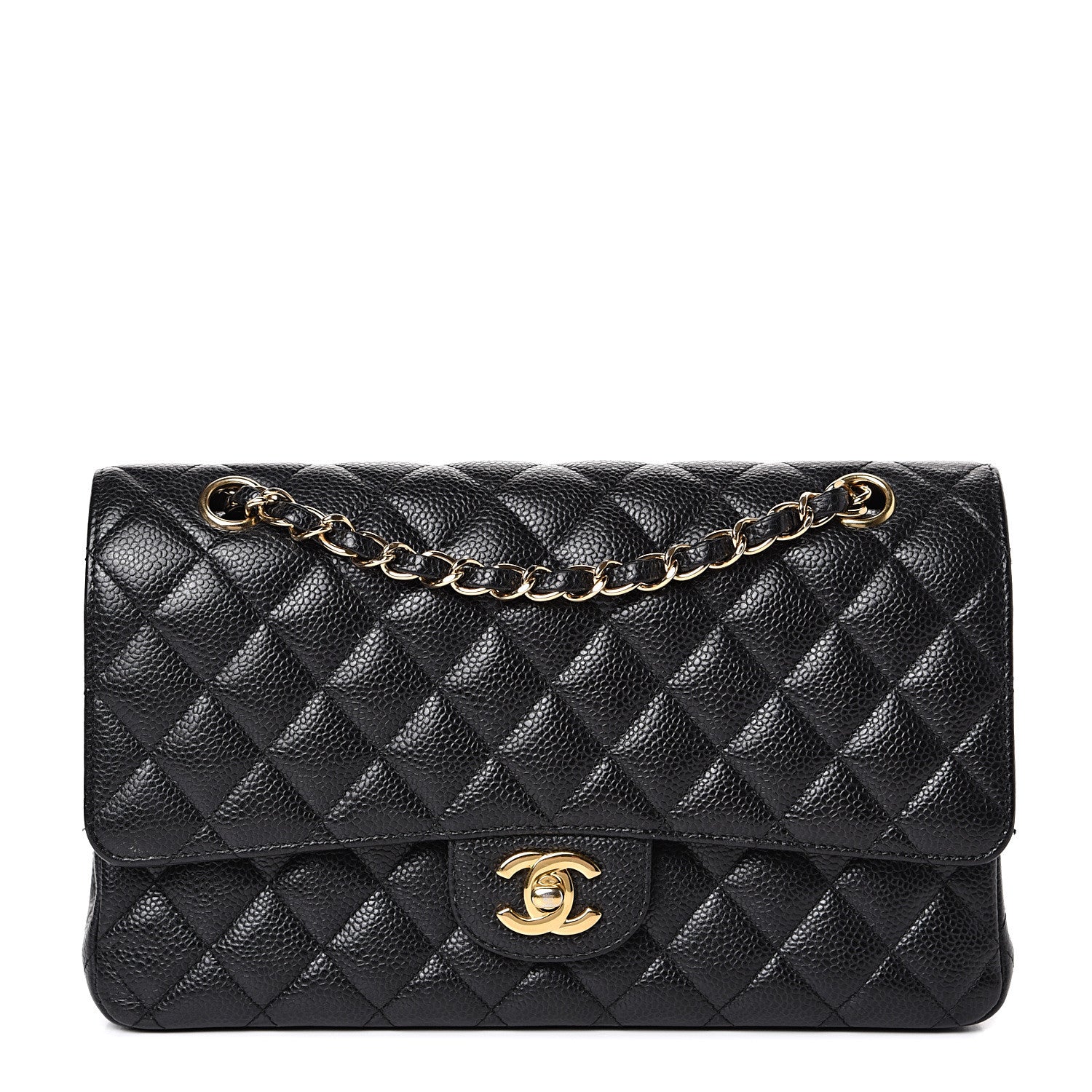 Chanel Caviar Quilted Medium Double Flap Black 1 of 16