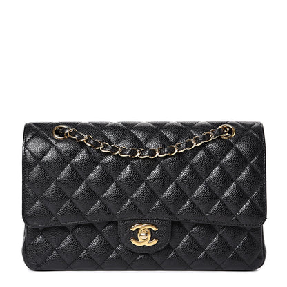 Chanel Caviar Quilted Medium Double Flap Black 1 of 16
