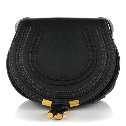 Chloe Calfskin Mini Marcie Round Crossbody Bag Black 1 of 9
