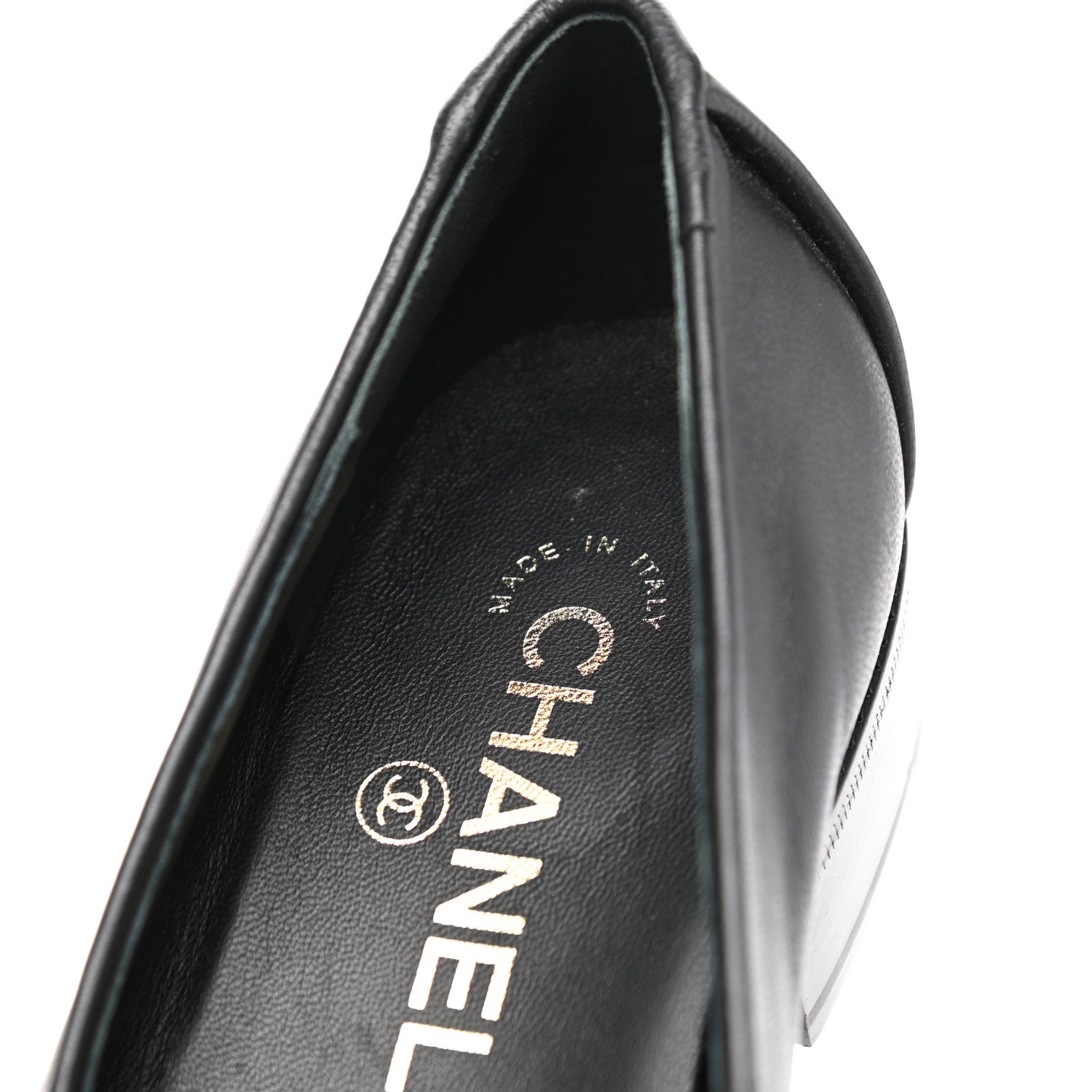 Chanel Lambskin Quilted Boy Loafers 36.5 Black 10 of 11
