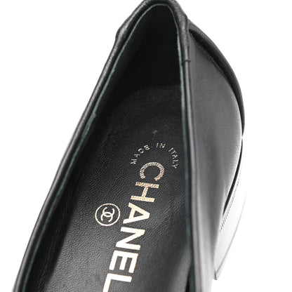 Chanel Lambskin Quilted Boy Loafers 36.5 Black 10 of 11