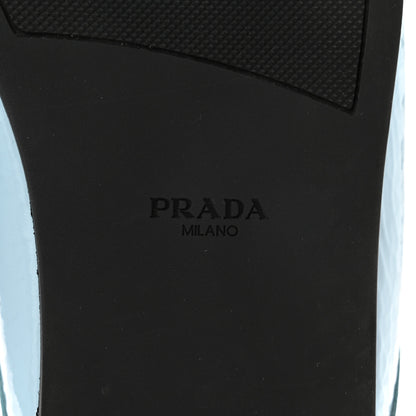 Prada Naplak Metal Triangle Logo 5mm Slippers Celeste 6 of 8