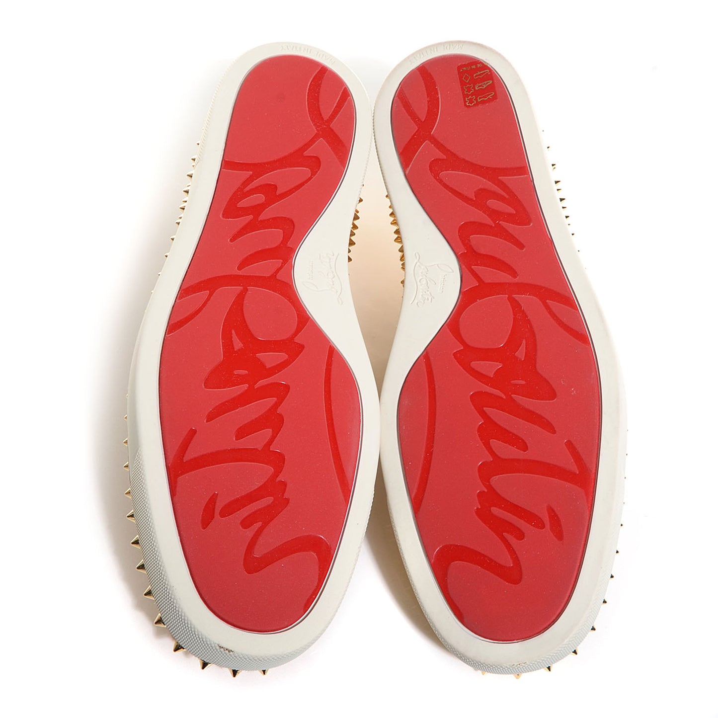 Mens Pony Hair Spikes Roller Boat Flat 45 Gold