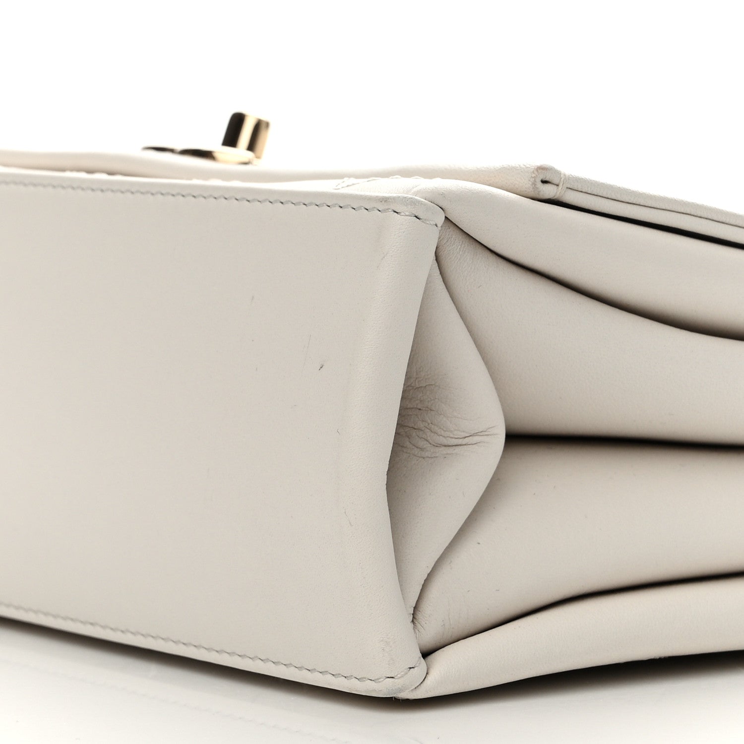 Chanel Calfskin Stitched Large Flap White 11 of 12