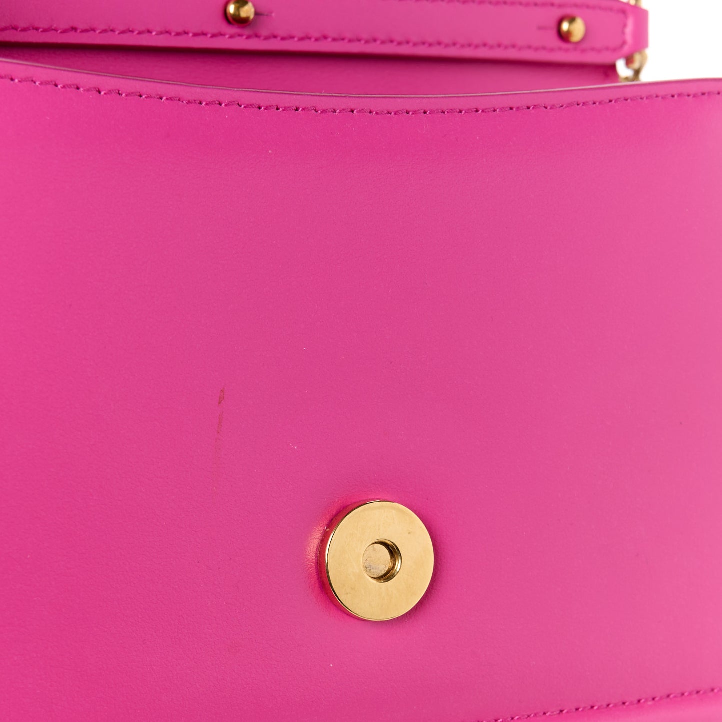 DOLCE GABBANA Smooth Calfskin Small Devotion Envelope Top Handle Bag Pink