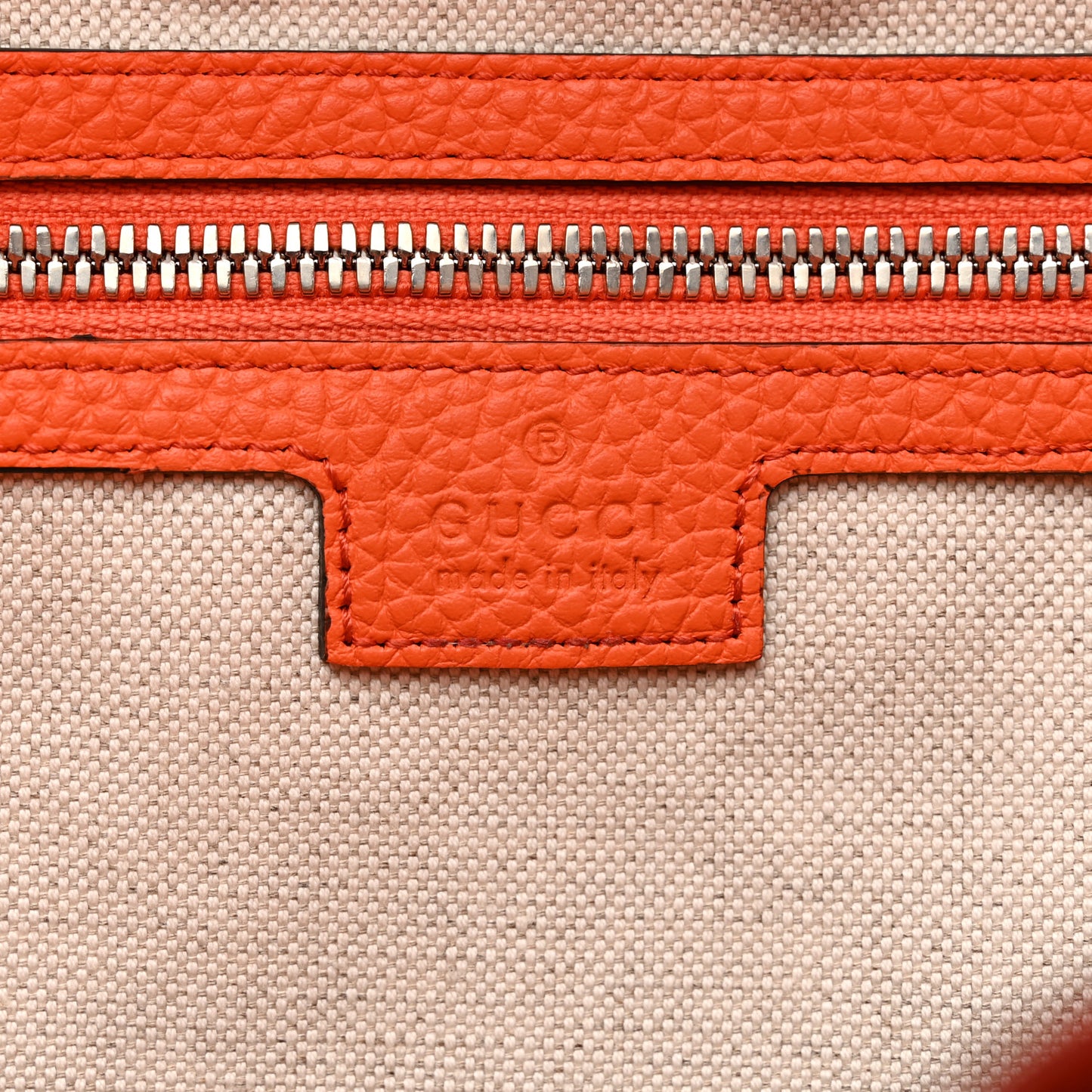 Piuma Calfskin Jumbo GG Embossed Large Duffle Bag Good Orange
