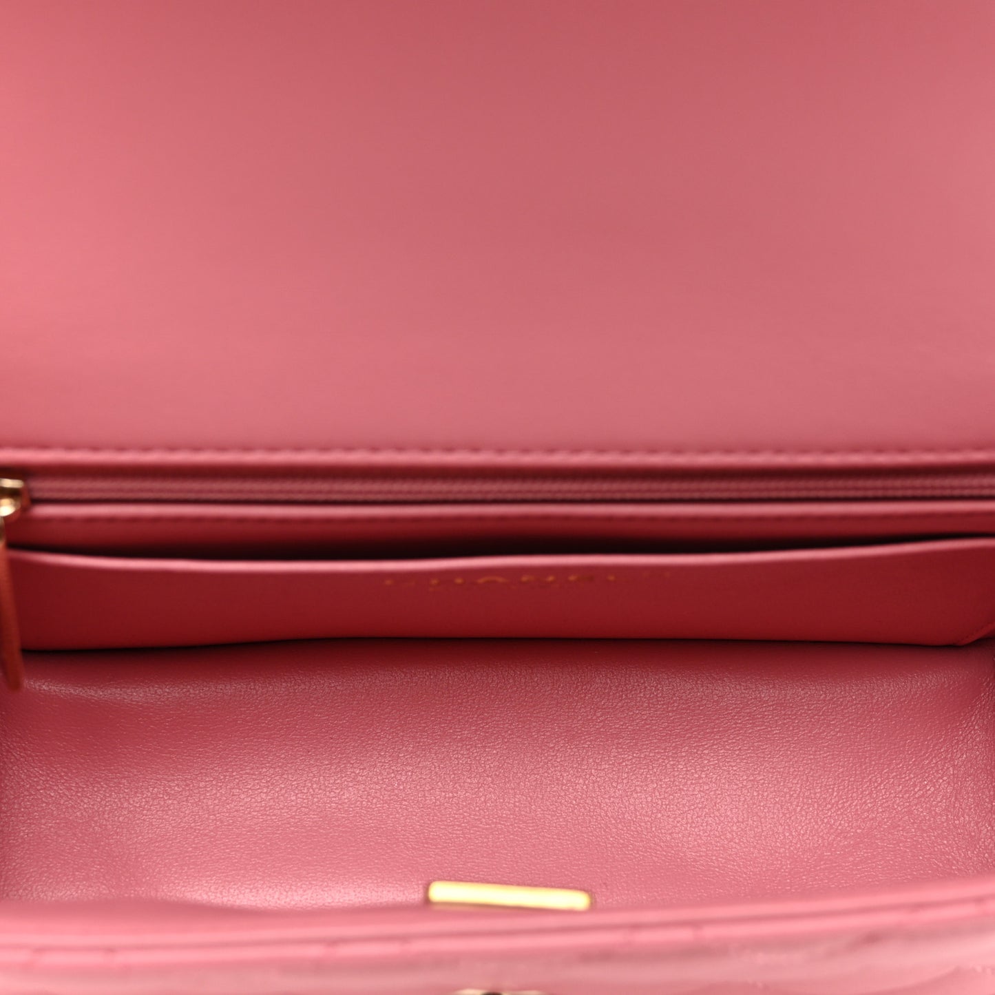 Caviar Quilted Mini Top Handle Rectangular Flap Pink