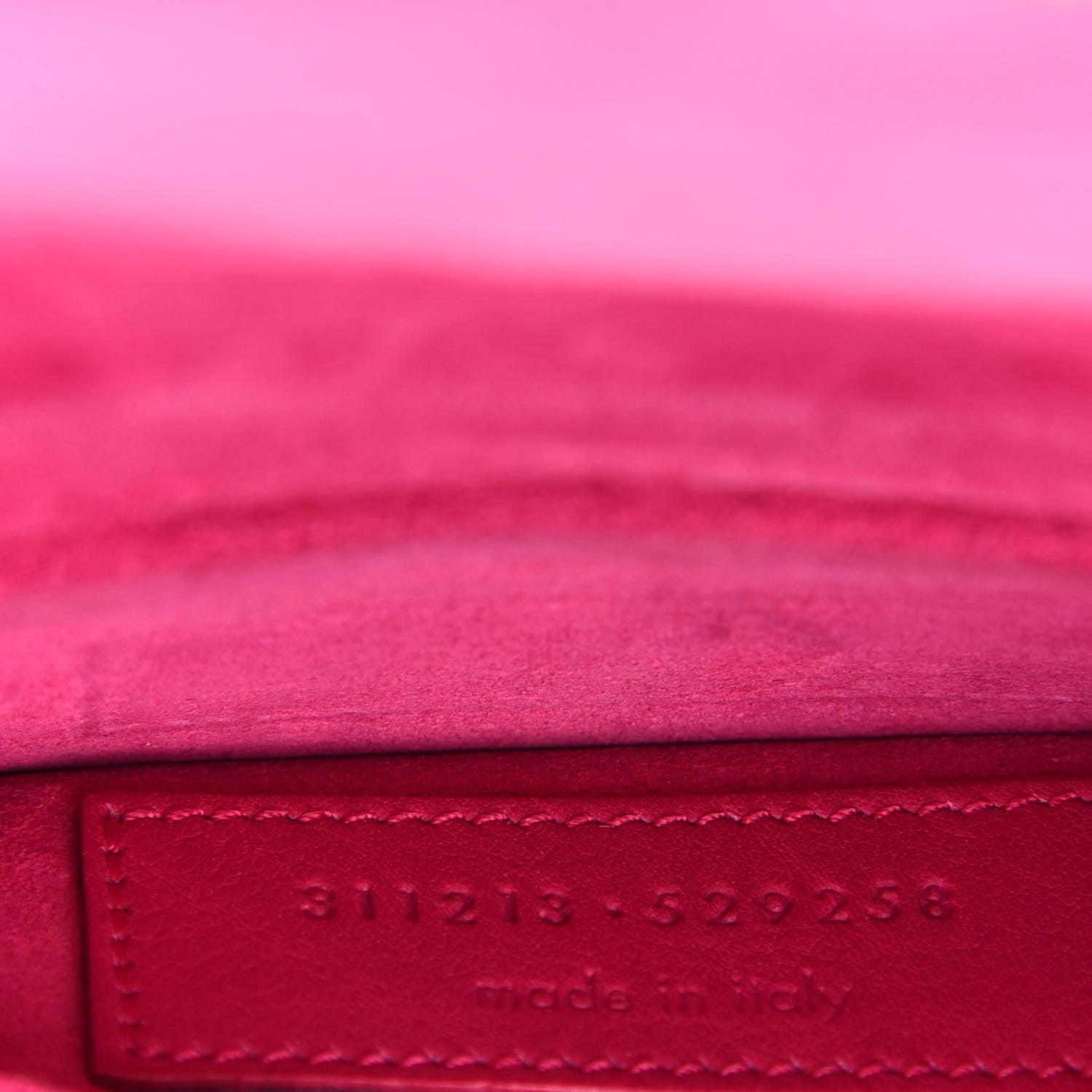 Saint Laurent Calfskin Classic Y Ligne Clutch Fuchsia 8 of 8