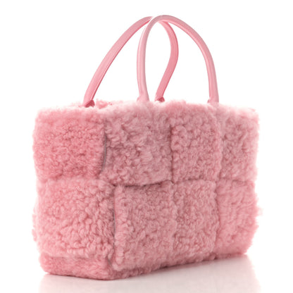 Bottega Veneta Shearling Small Intrecciato Arco Tote Popsicle 4 of 11