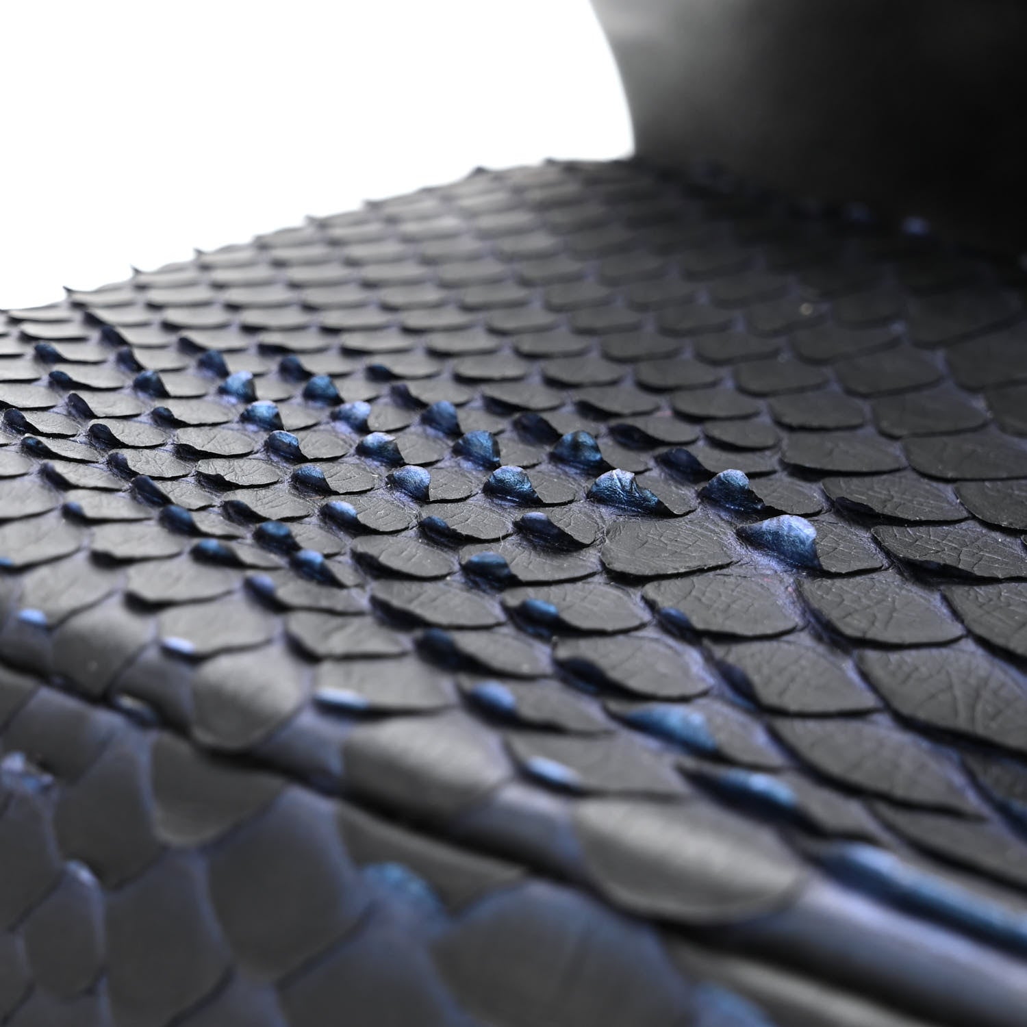 Chanel Snakeskin Mini Rectangular Flap Dark Blue 12 of 12