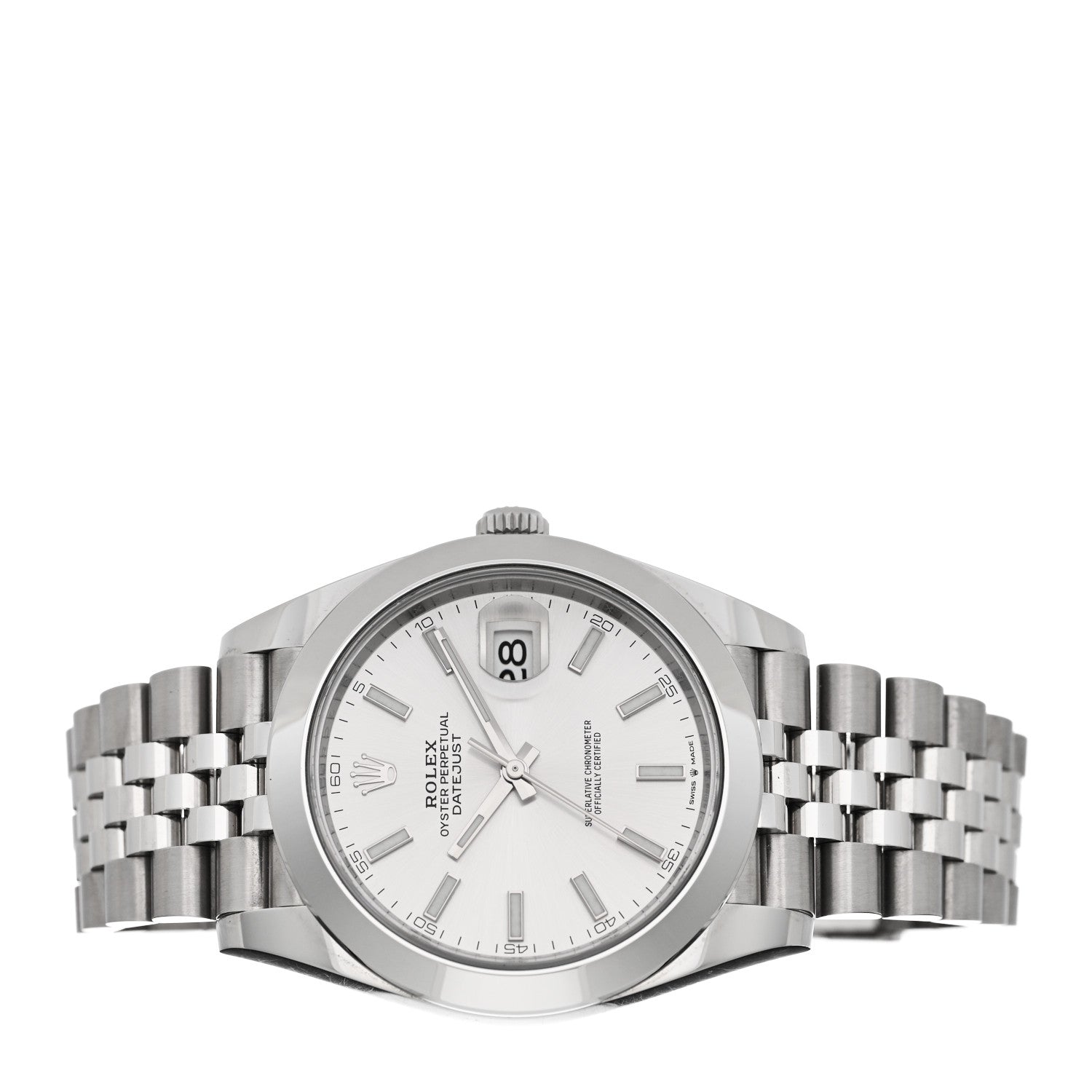 Rolex Stainless Steel 41mm Oyster Perpetual Datejust Watch Silver 126300 2 of 5