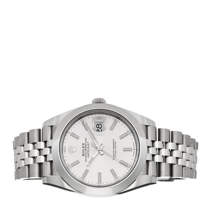 Rolex Stainless Steel 41mm Oyster Perpetual Datejust Watch Silver 126300 2 of 5