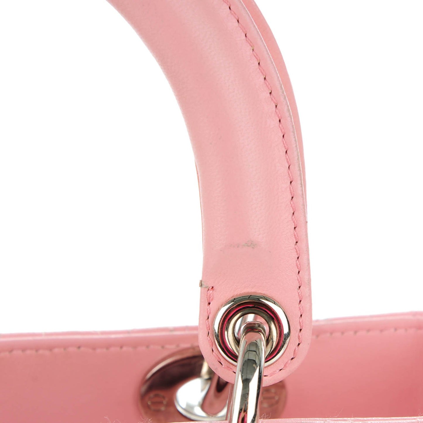 Lambskin Cannage Medium Lady Dior Pink