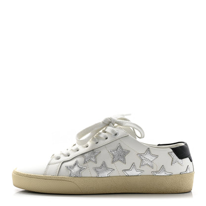 Saint Laurent Nappa Star Court Sneakers 35 Off White 1 of 13