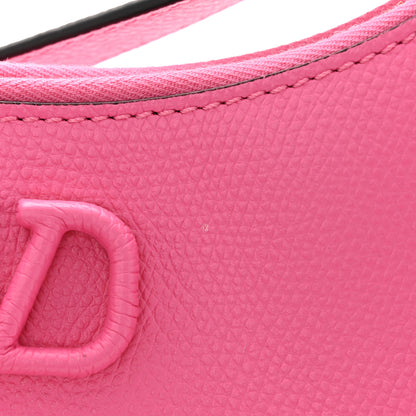 Valentino Garavani Grainy Calfskin Mini Vlogo Hobo Bag Feminine Pink 10 of 12